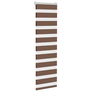 vidaXL Zebra zavjesa smeđa 40x100 cm &scaron;irina tkanine 35,9 cm poliester