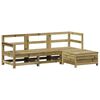 vidaXL 4-dijelni set vrtnih sofa od impregnirane borovine