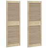 vidaXL Ormarna vrata s vratima 2 pcs Prirodna 49,5 x 2,1 x 140,5 cm