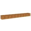vidaXL Povi&scaron;ena vrtna gredica 386x50x36 cm Corten čelik