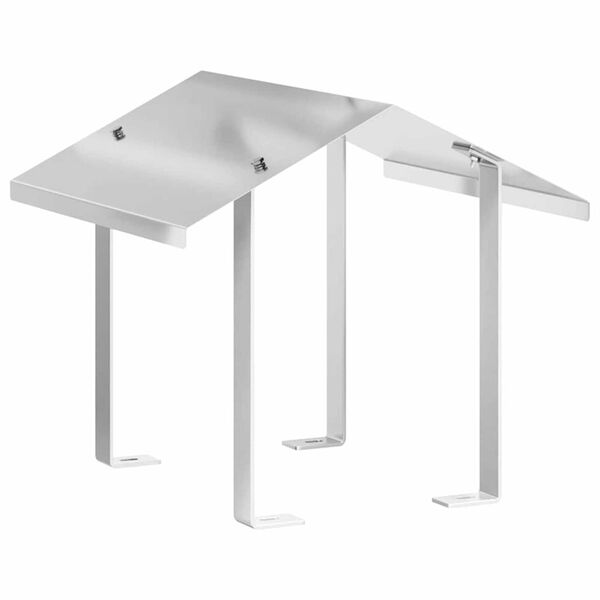 vidaXL Dimnjački poklopac Srebrno 40 x 40 x 37.5 cm Nehrđajući čelik