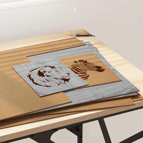 vidaXL Dekor Paneli 50 pcs Siva Sonoma 40 x 60 x 0.27 cm