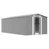 vidaXL Vrtno spremi&scaron;te 257 x 489 x 181 cm metalno sivo