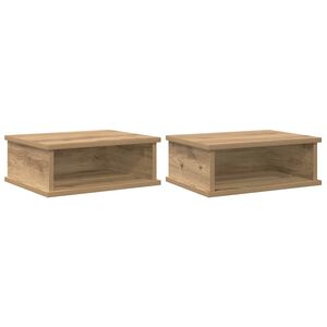 vidaXL Noćni ormarić 2 pcs Umjetnički hrast 40 x 31 x 15 cm
