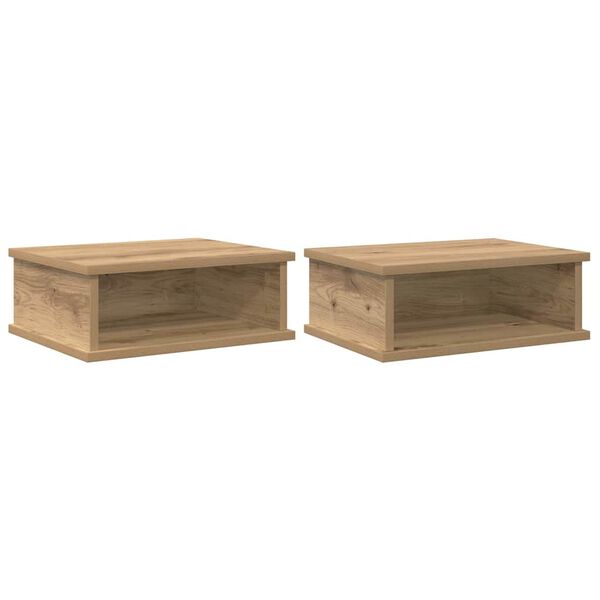 vidaXL Noćni ormarić 2 pcs Umjetnički hrast 40 x 31 x 15 cm