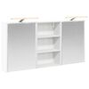 vidaXL Set ormarića za kupaonicu 3 kom. Bijela 126 x 16 x 62.5 cm
