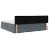 vidaXL Krevet s od storage s madracem Tamno siva 200 x 200 cm Bar&scaron;un