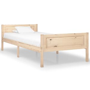 vidaXL Okvir za krevet od masivne borovine 100 x 200 cm