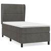 vidaXL Box spring krevet s madracem tamnosivi 80 x 200 cm bar&scaron;unasti