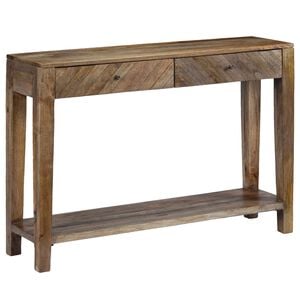 vidaXL Konzolni stol od masivnog drva manga 118 x 30 x 80 cm