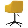 vidaXL Okretna blagovaonska stolica žuta bar&scaron;unasta