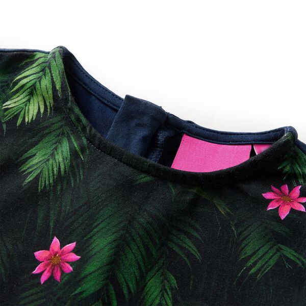 Dječja haljina s dugim rukavima modra 104