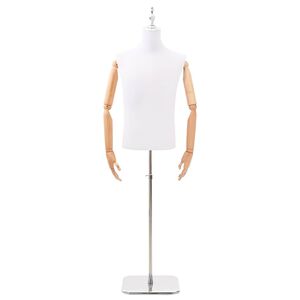vidaXL Podesiva lutka 170-218 cm s postoljem Mu&scaron;karac PP Bijela