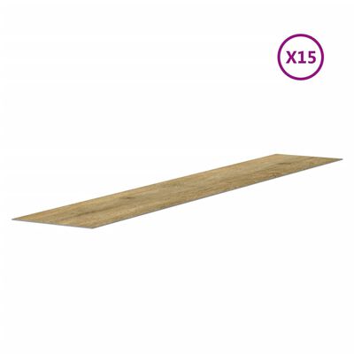 vidaXL Zidne ploče s izgledom drva smeđe od PVC-a 2,06 m²
