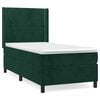 vidaXL Box spring krevet s madracem tamnozeleni 100x200 cm bar&scaron;unasti