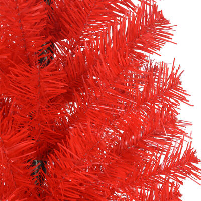 vidaXL Umjetno božićno drvce sa stalkom crveno 150 cm PVC