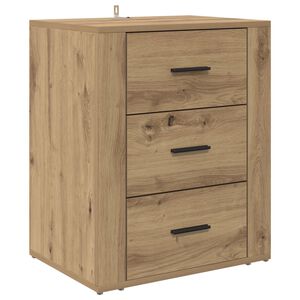 vidaXL Noćni ormar Umjetnički hrast 35 x 50 x 60 cm Konstruirano drvo