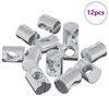 vidaXL Namje&scaron;tajna bačva matica 12 pcs Cinkom premazano M6 x 13 mm