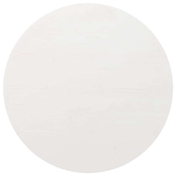 vidaXL Ploča za stol bijela &Oslash; 80 x 2,5 cm od masivne borovine