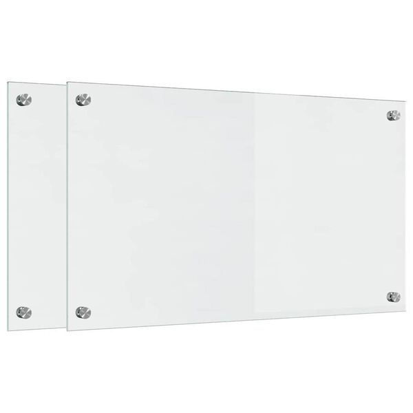vidaXL Kuhinjski zaštita 2 pcs *Transparent*an 70 x 40 cm