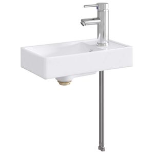vidaXL Umivaonik s slavinom i odvodom Krom 40,5 x 22,5 x 11,5 cm