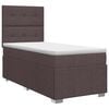vidaXL Boxspring krevet s madracem Tamno smeđa 100 x 200 cm Tkanina