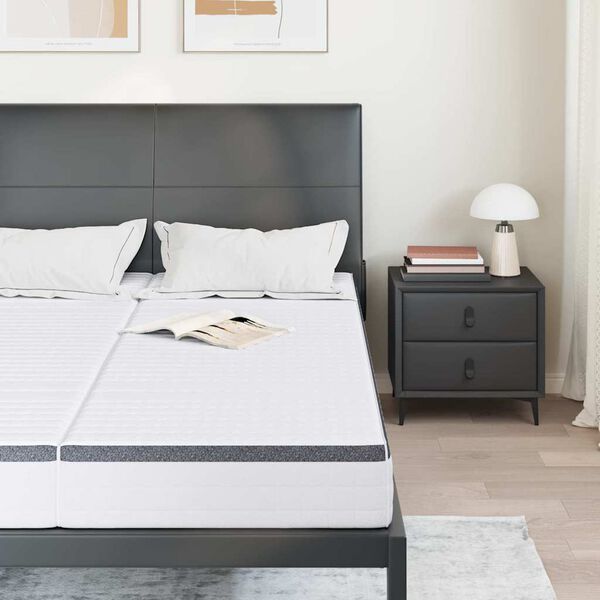 vidaXL Madrac 2 pcs Bijela i siva 70 x 200 cm Bonell opruga