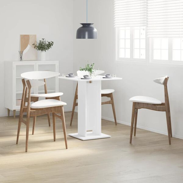 vidaXL Bistro stol bijeli 60 x 60 x 75 cm od konstruiranog drva