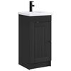 vidaXL Kupaonski umivaonik s sudoperom Crna 42 x 40 x 84,5 cm