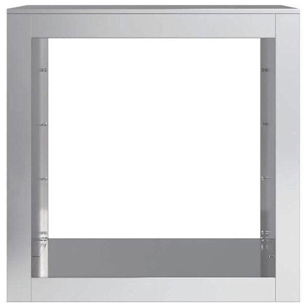 vidaXL Stalak za drva za ogrjev 60 x 40 x 60 cm od pocinčanog čelika