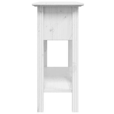 vidaXL Konzolni stol BODO bijeli 90 x 34,5 x 73 cm od masivne borovine