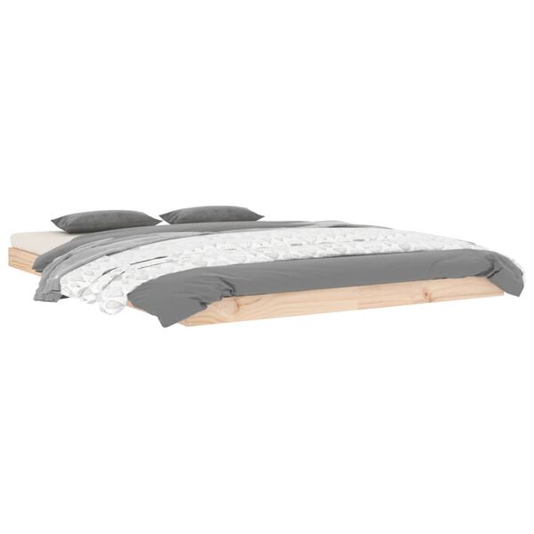 vidaXL Okvir za krevet 140x190 cm od masivnog drva