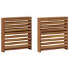 vidaXL Nasloni za ruke 2 pcs Smeđa 58.5 x 10 x 61 cm Konstruirano drvo