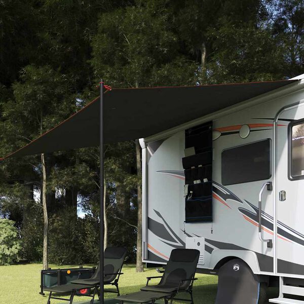 vidaXL Platno otporno na vodu Siva i narančasta