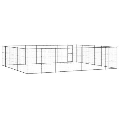vidaXL Vanjski kavez za pse čelični 50,82 m²