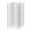 vidaXL Gabionska sadilica čelična 50 x 50 x 100 cm