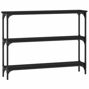vidaXL Konzolni stol crni 100 x 22,5 x 75 cm od konstruiranog drva