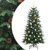 vidaXL Umjetno božićno drvce s kuglicom 150 cm 150 LED lampica