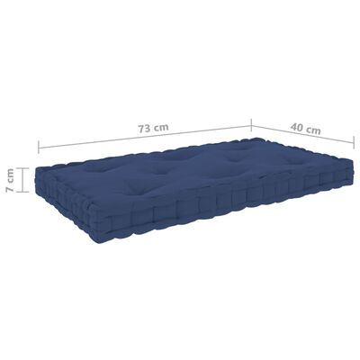 vidaXL Paletni podni jastuci 5 kom svjetlomodri pamučni