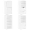 vidaXL Bočni ormarići 4 kom ODDA bijeli 40x24x79 cm puno drvo bor