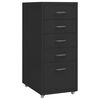vidaXL Mobilni ormarić za spise crni 28 x 41 x 69 cm metalni