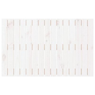 vidaXL Zidno uzglavlje bijelo 95,5x3x60 cm od masivne borovine