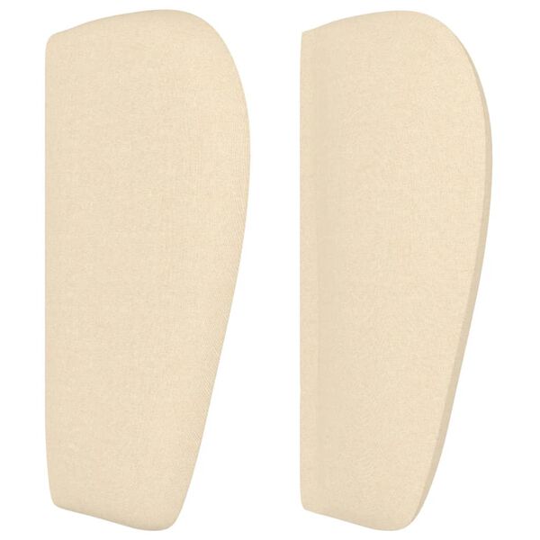 vidaXL Uzglavlje s u&scaron;ima krem 183x23x78/88 cm od tkanine