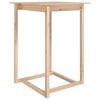vidaXL Barski stol 80 x 80 x 110 cm od masivne borovine
