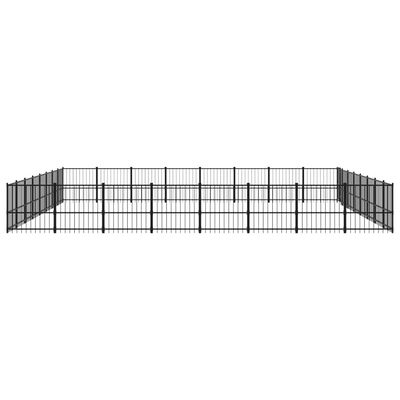 vidaXL Vanjski kavez za pse čelični 60,22 m²