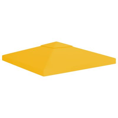 vidaXL Pokrov za sjenicu s 2 razine 310 g/m² 3 x 3 m žuti