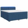 vidaXL Boxspring krevet s madracem Plava 140 x 200 cm Tkanina