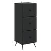 vidaXL Ormar s ladicama Crna 33 x 34,5 x 90 cm Konstruirano drvo