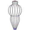 vidaXL Božićni vrh svjetla 320 LED lampica Vi&scaron;ebojno &Oslash; 40 x 75 cm