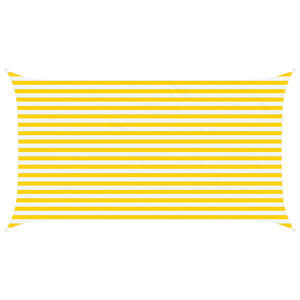 vidaXL Jedro za sunce Žuta i bijela 4,5 x 2,5 m 100% poliester Oxford